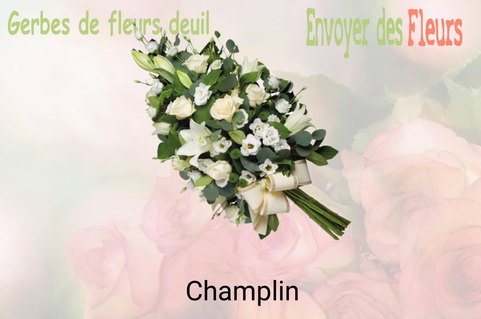 Gerbe de fleurs de deuil livrée à Champlin